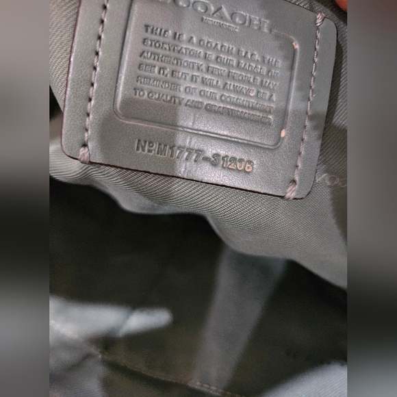 Coach Signature Floral Leather Tote Bag - Picture 11 of 11